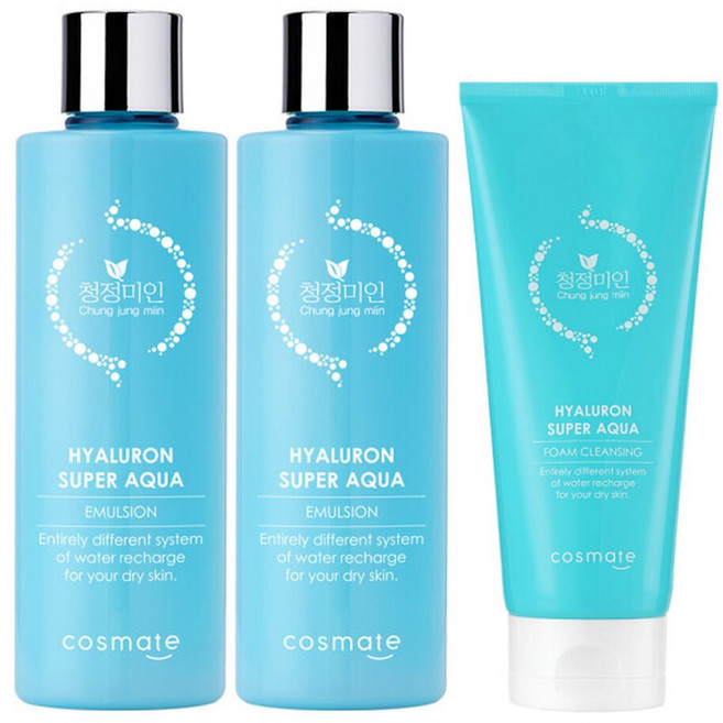 히아루론 대용량 로션 300ml x 2개&폼클렌징 200ml, 2개