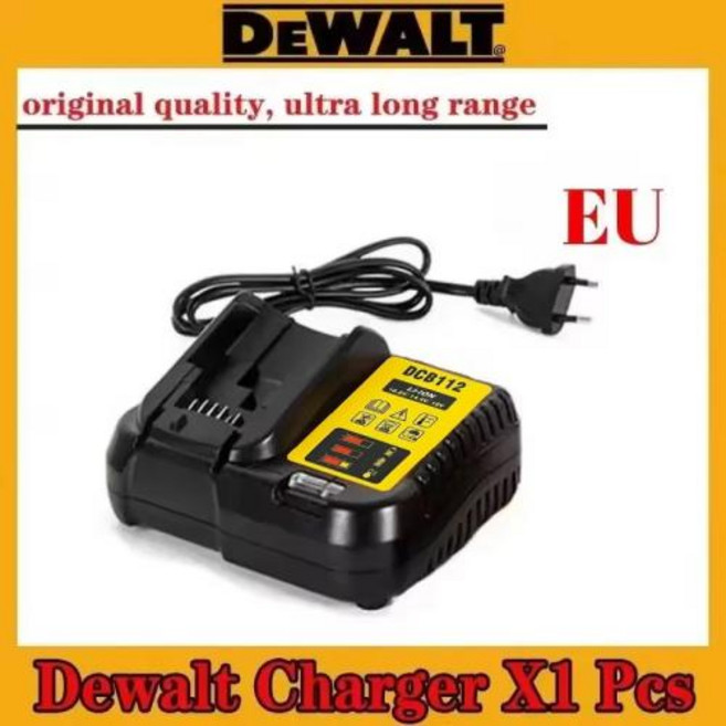 100 6.0AH 20V 배터리 교체 가능 DCD887 DCD805 DCF860 Dcd796 DCG406 DCF880 DCF512 DCD805 전동 공구 배터리, 3)DCB1102 EU charger, 1개