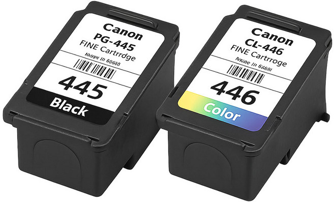 캐논 정품 PG445XL 호환 4배 대용량 CL-446XL 재생잉크 검정+컬러 1세트, 정품벌크(검정+컬러)