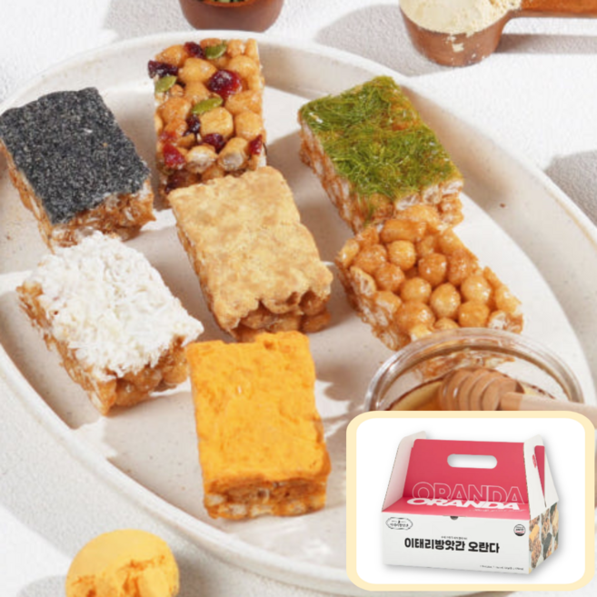 말랑 촉촉한 명품 오란다 강정 옛날과자 선물세트, 1박스, 36개입