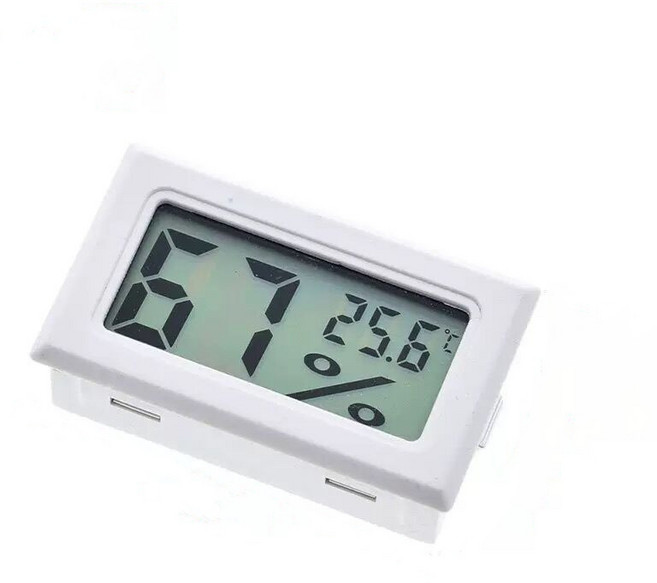 룸픽 디지털 온습도계 미니 센서내장형, 화이트, 1개