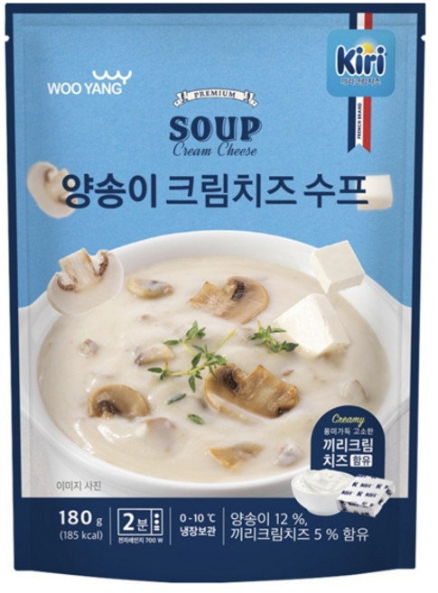우양 끼리 양송이 크림치즈 수프, 15개, 180g
