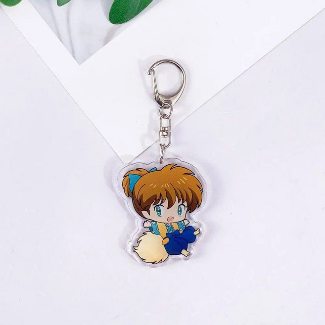 이누야샤 캐릭터 아크릴 키링 나락 셋쇼마루 싯포 미륵 법사 가영 금강 산고 비공식 굿즈, 4, 5 cm