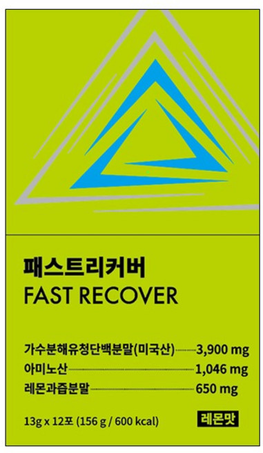 코오롱 뉴트리션 패스트리커버 12포, 1박스