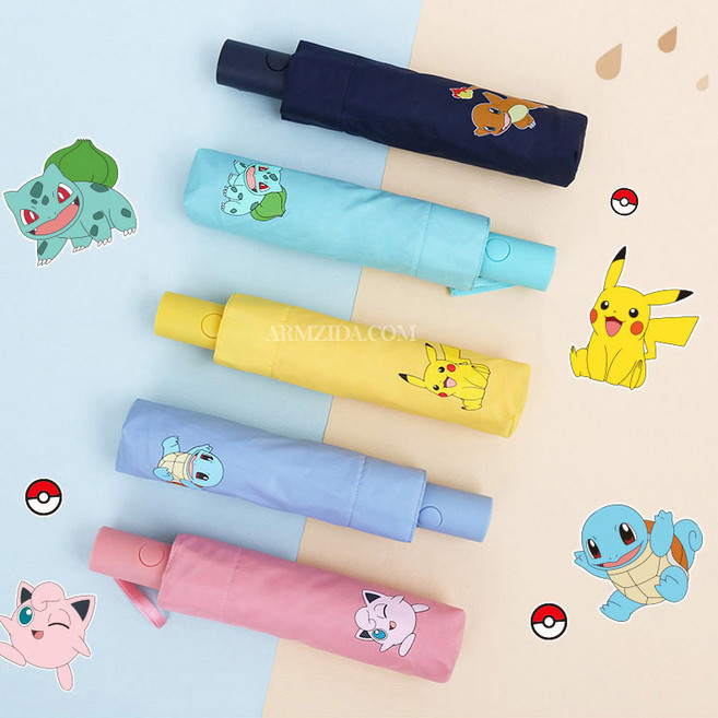 포켓몬우산 3단자동우산 초등학생우산 MLB 피카츄