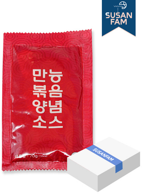 만능볶음 양념소스 70gx150개입 만능 양념장 일회용 캠핑용 업소용, 70g