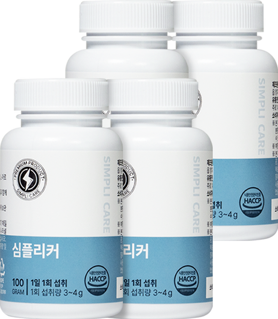 심플리커 아르기닌 야관문 블랙마카 아연 대용량, 100g, 4개