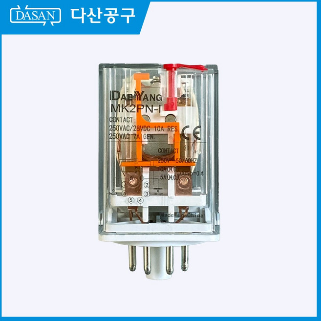 [다산에듀] 220V 8핀 릴레이 동작검사용, 1개