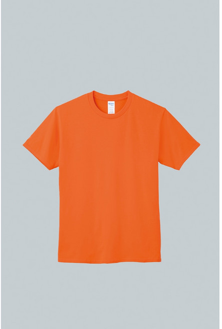 GILDAN 76000 柔棉中性T恤 短袖 多色尺寸可選 親膚素面圓領, 橘色 37C,3XL