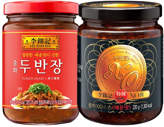 오뚜기 이금기 중화두반장 368g+중화XO소스 220g, 1세트, 588ml
