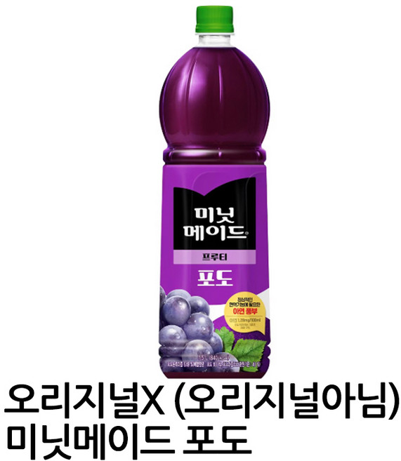 코카콜라 미닛메이드 오리지날 포도100 1.5L펫x12개입, 1.5L, 12개