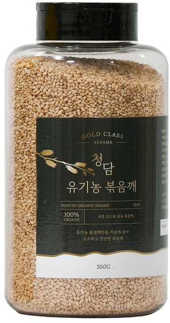 전라도청년 청담 유기농 저온로스팅 통참깨 볶은깨, 1개, 350g