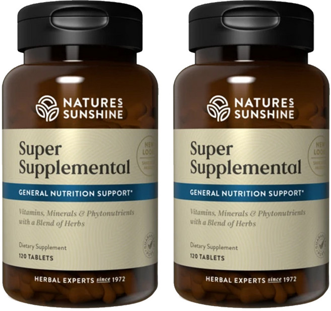 네이쳐선샤인 (Nature's Sunshine) 네이쳐 선샤인 슈퍼 서플리멘탈 120 정 X 2개, 240정, 1세트, 120정