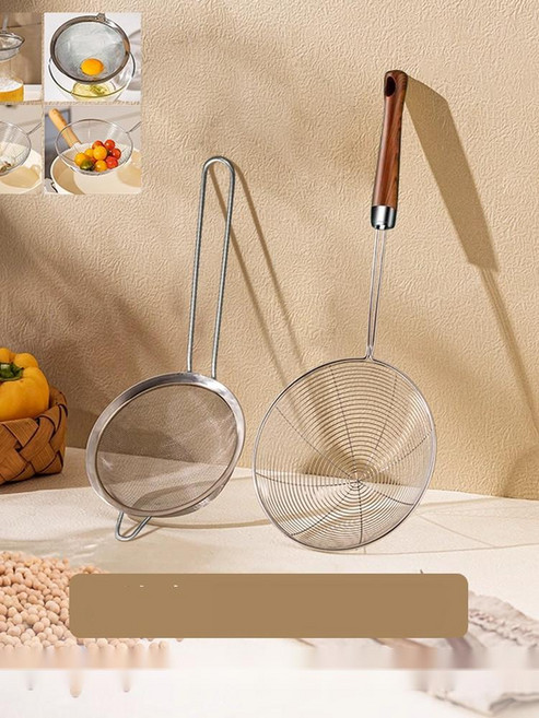 가정용 만두 뜰채 스테인리스 샤브샤브 튀김 건지기, 6. 12cm 스트레이너