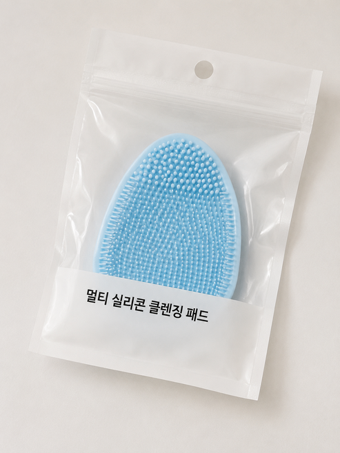 멀티 실리콘 클렌징 패드, 1개, 블루