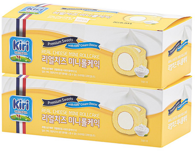 끼리 크림치즈 미니롤케익 5입 (3조각 x 5입) 375g 2개