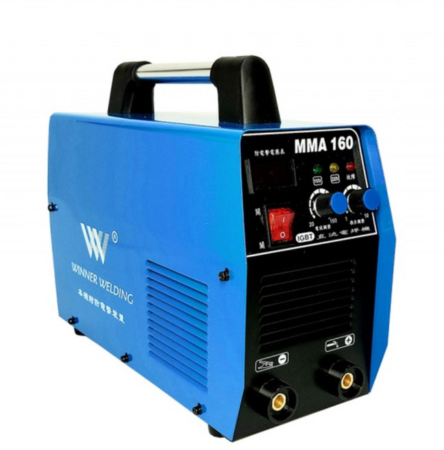 WIN五金 上好牌 台灣製造 專業級 MMA-160 電焊機 110V 220V自動切換 氬焊 電焊線 接地線, 1個