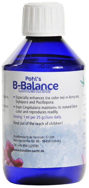 KZ ZEO Pohl's B Balance 硼離子紅色增豔微量元素 提升水草及珊瑚色彩 維持水質穩定, 1個, 500ML