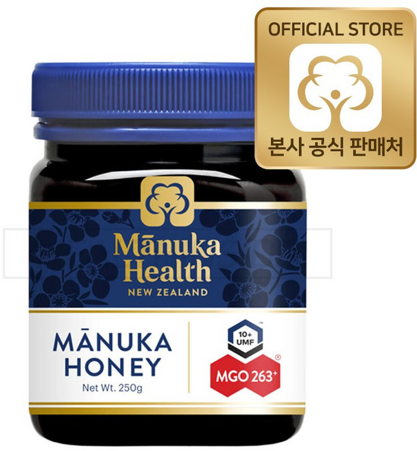 마누카헬스 뉴질랜드 로우 마누카 허니 MGO 263+ UMF 10+, 250g, 1개