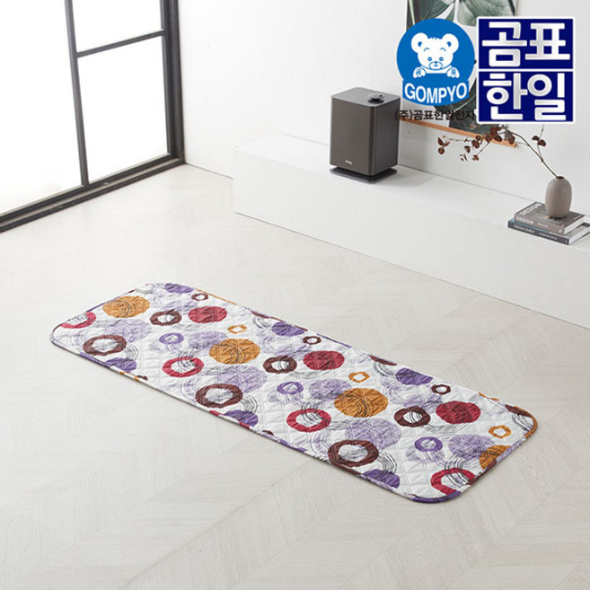 곰표한일 전기매트 싱글 전기요 1인용 침대 무자계 매트 노블 도트 소형, ONE COLOR/FREE, 상세페이지 참조