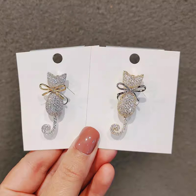 여자 예쁜 장식 브로치패션귀여운고양이포인트뱃지