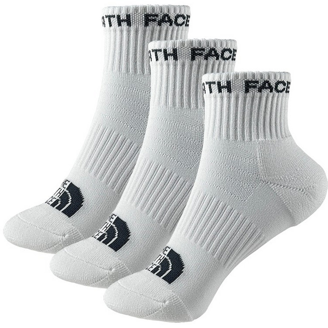 노스페이스 코튼 앵클삭스 3켤레 등산 아웃도어 스포츠 양말, 3세트