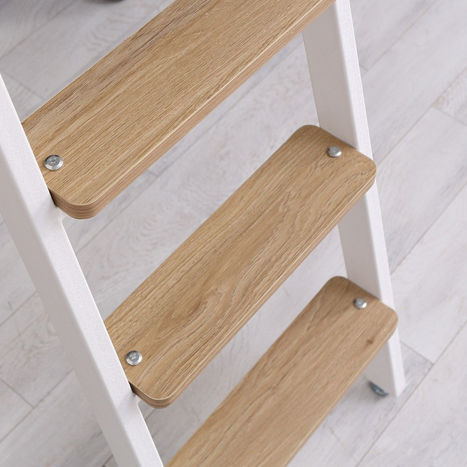[퍼니엘 침대옵션] 사다리 목재발판, 블랙, 단품으로 구매