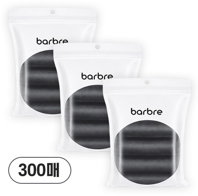 바브레 휴대용 리필봉투 검정 배변 연속 봉투 300매