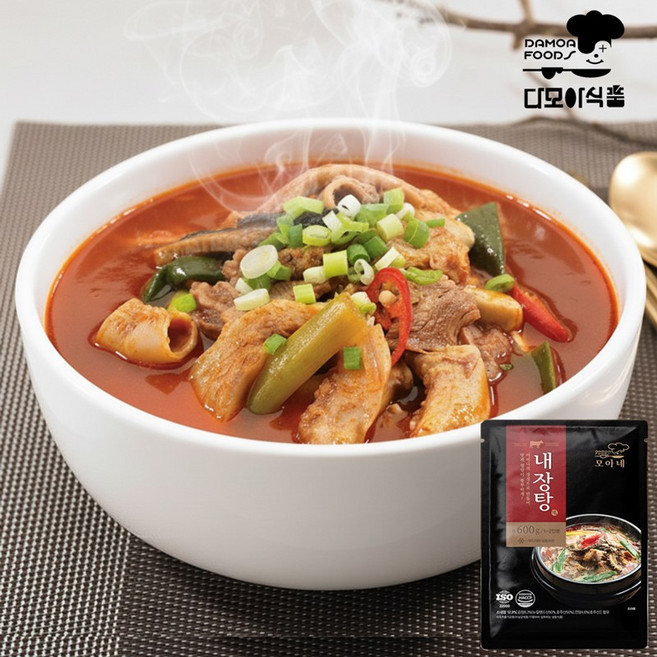 슈퍼맘푸드 다모아 한그릇 내장탕 600g 해장용 즉석국 국물요리(본품 사은품 증정), 4개