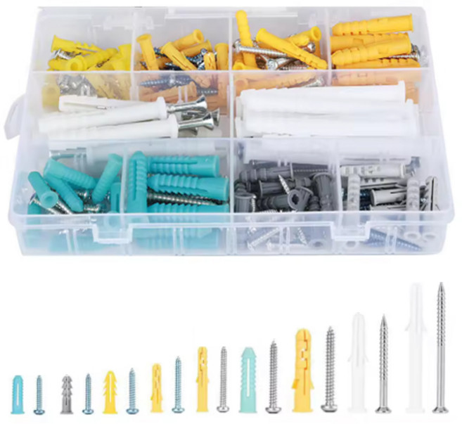 친절한마켓 칼블럭 나사못 콘크리앙카 앙카피스 200p 세트, 1개