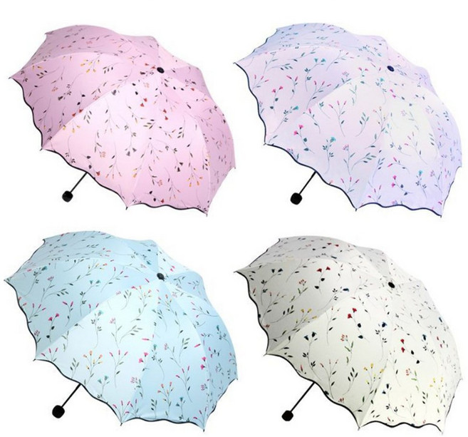 여성용 플라워 3단 암막 우양산 특수코팅 우산 및 양산 동시 사용