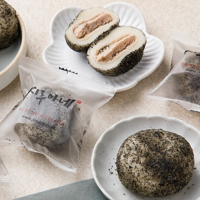 시루아네 흑임자두텁떡 개별포장 (60g*15개), 1박스, 60g