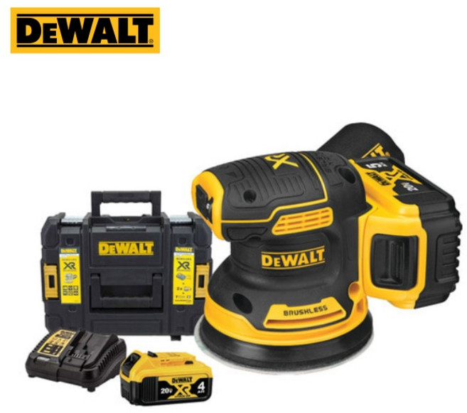 디월트 18V 브러쉬리스 충전원형샌더세트 나무샌드기 5.0ah 배터리 2개, 1개