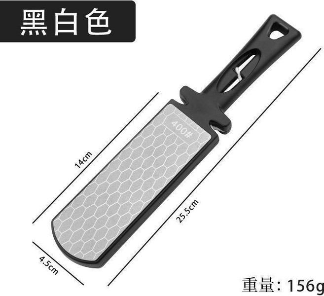 金剛石磨刀石 400目 1000目 雙面家用磨刀器, 1個, 圓頭大號