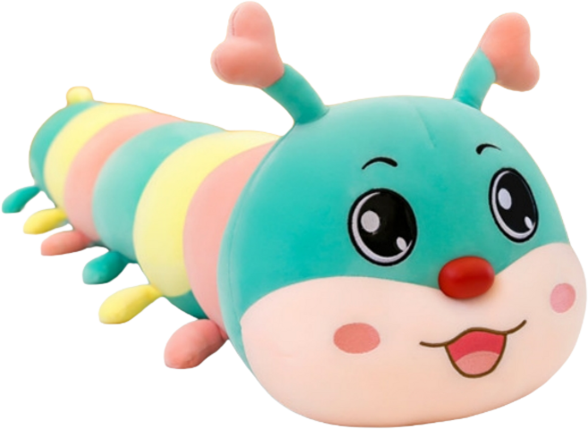 MJ21 애벌레 롱 바디필로우 안고자는 인형베개, 그린