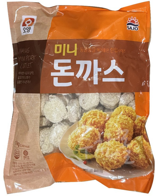 사조오양 미니돈까스 1kg, 10개