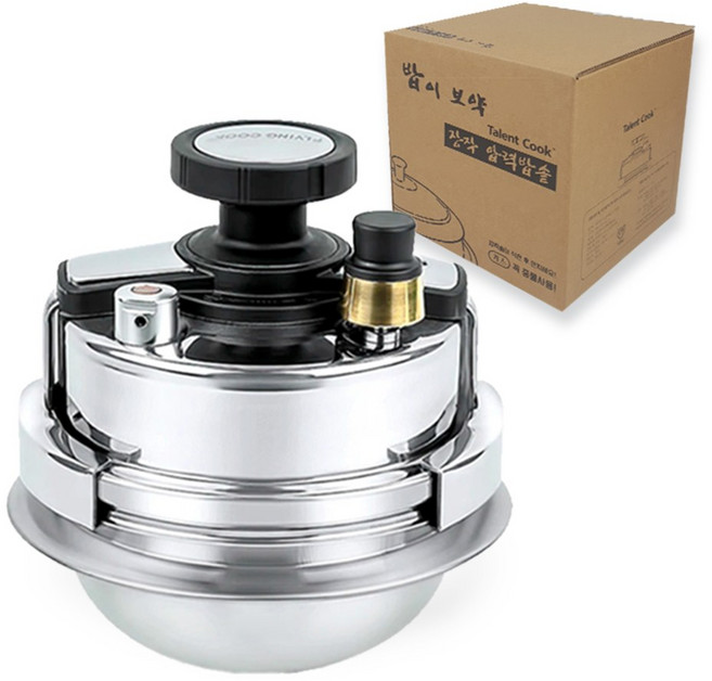 밥도둑 가마솥 누룽지 압력밥솥 가스 인덕션 겸용 2인용 3인용 5인용 스텐가마솥 누룽지압력솥, 1~2인용, 1세트, 800ml