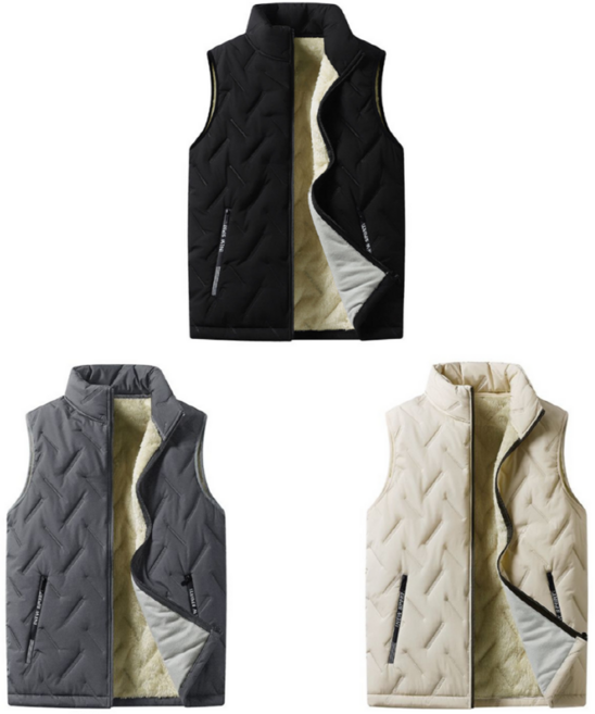 남성 간절기 사무실 조끼 직장인 겨울 경량 실내 베스트 방한 방풍 방수 보온 양털 기모
