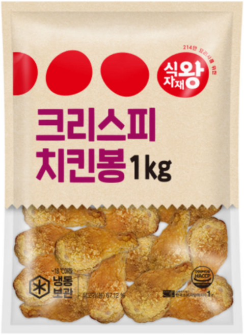 식자재왕 크리스피봉 치킨 국산, 1kg, 1개