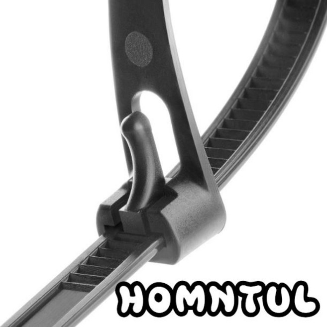 홈앤툴 재사용 케이블타이 전선정리 재활용 케이블 타이 15cm 100개, 2개, 블랙 20cm (100개)