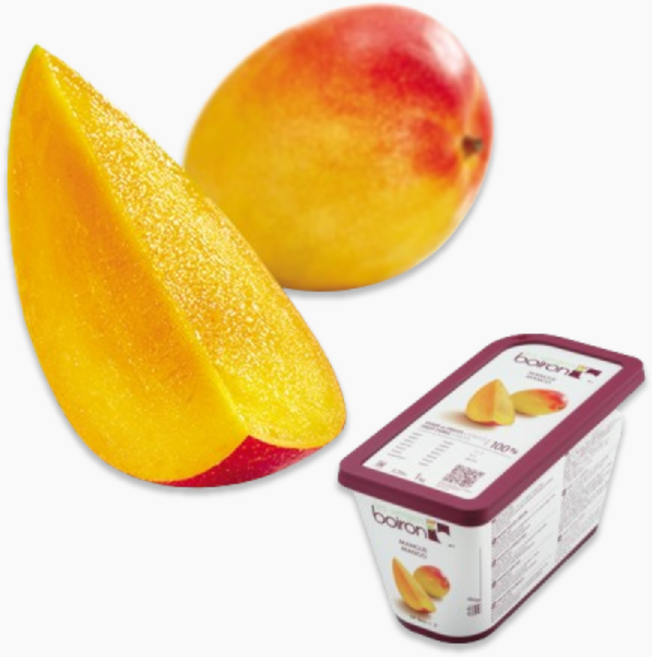 제원-브아롱 망고퓨레 냉동 아이스박스+드라이아이스포함, 1kg, 3개