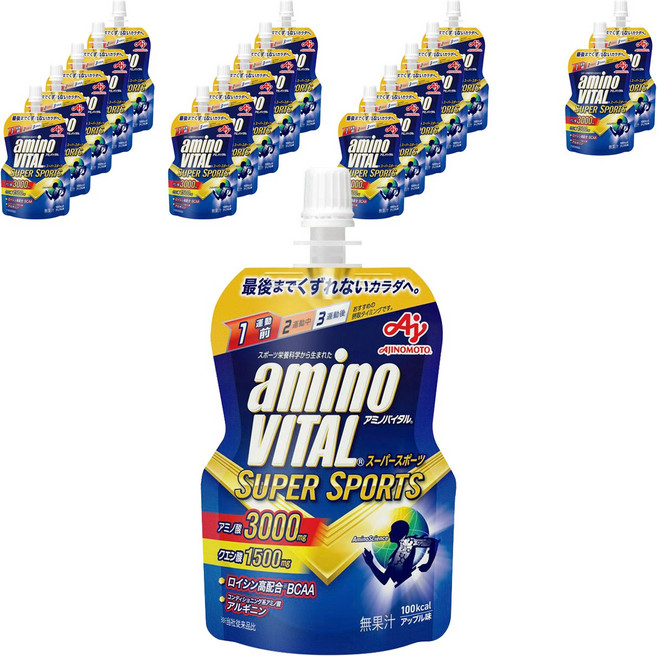 아미노바이탈 슈퍼 스포츠 아미노산 3000mg 구연산 1500mg 사과 맛 100g, 18개