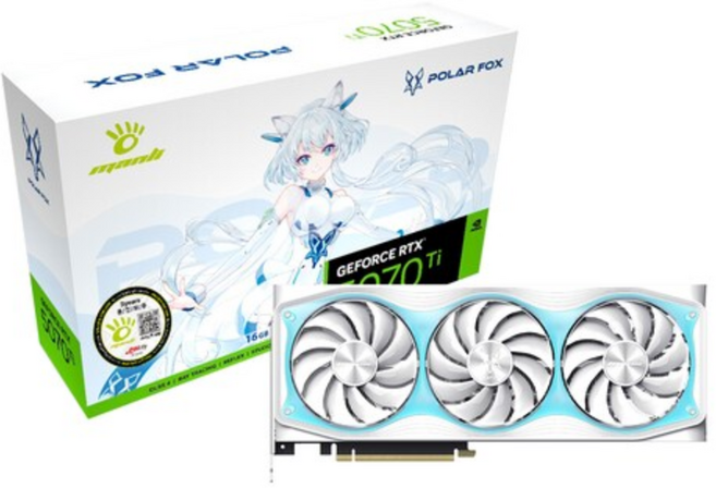 MANLI Geforce RTX 5070 Ti Polar Fox OC D7 16GB 대원씨티에스 그래픽카드 VGA, MANLI 지포스 RTX 5070 Ti Polar Fo