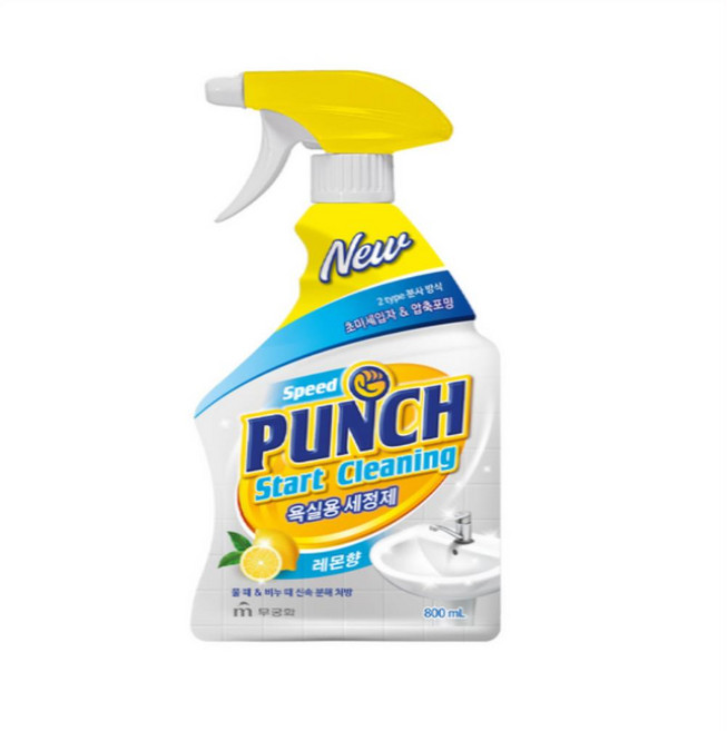 스피드 펀치 욕실용 세정제, 800ml, 3개