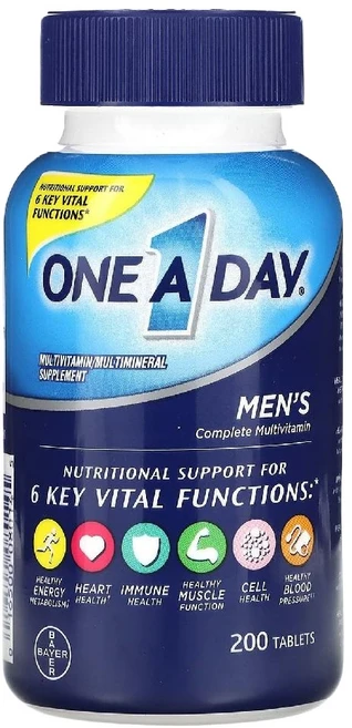 One-A-Day 남성용 컴플리트 종합비타민 200정, 1개, OneADay 남성용 컴플리트 종합비타민 200정 - 쿠팡
