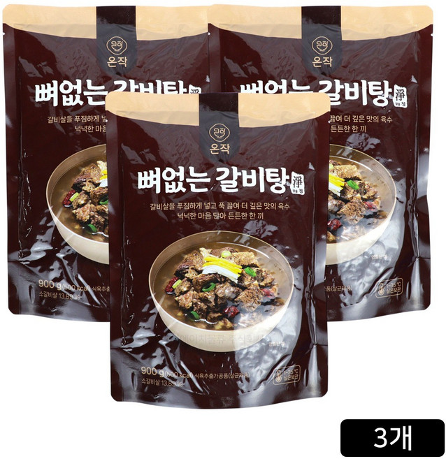 해화당 이영자의 뼈없는 갈비탕, 900g, 3개