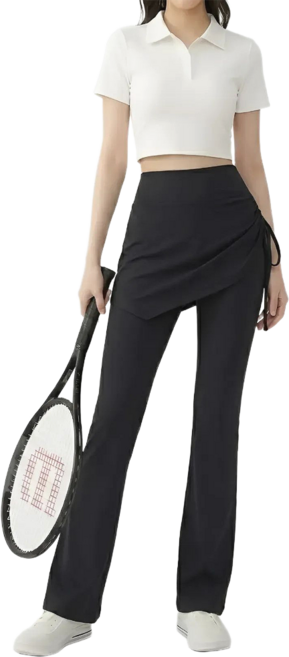 바디프리즘 하이웨스트 치마 부츠컷 레깅스