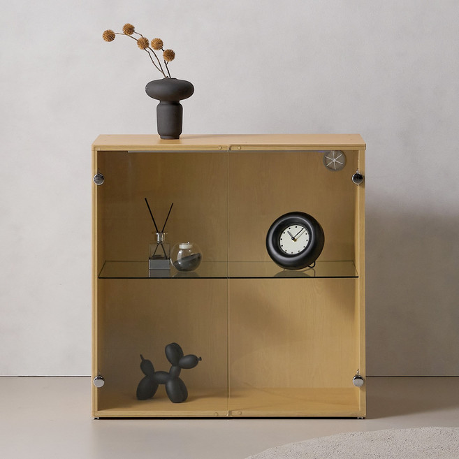 파로마 까사 클리어 유리 진열장 800 UYR4101, 메이플