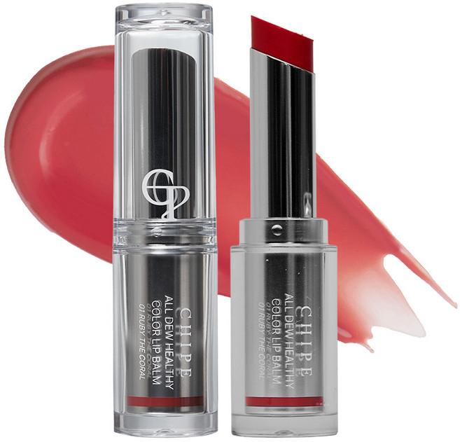 치페 올 듀 헬시 컬러 립 밤, 01호 루비 더 코랄, 1개
