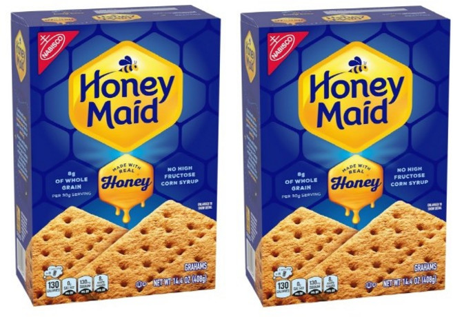 나비스코 허니 메이드 그레이엄 크래커 홀 그레인, 2개, 408g